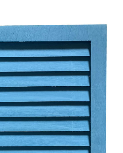 48 X 67 Black Wood Shutter - Screen
