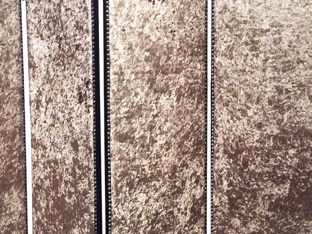 84" Tan Fabric Folding Four Panel Screen Room Divider