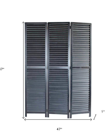 47 X 67 Black Wood  Screen