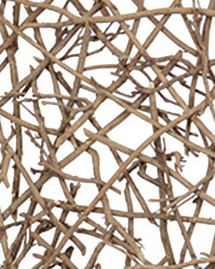 60 X 69 Brown 3 Panel Wood Foldable  Screen