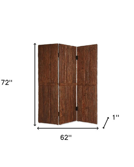 62" X 72" Brown Wood Tahoe  Screen