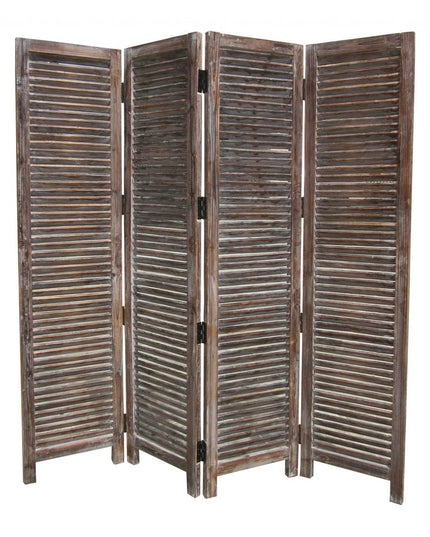 80 X 84 Brown Wood Screen