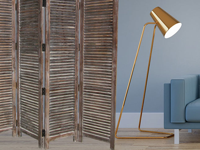 80 X 84 Brown Wood Screen