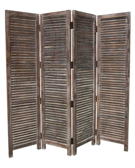 80 X 84 Brown Wood Screen