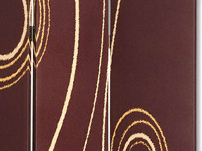 48" X 72" Multi Color Wood Canvas 3 Panel Screen