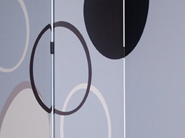 48" X 72" Muti Color Black Metal  3 Panel Screen