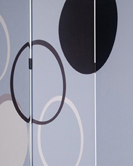 48" X 72" Muti Color Black Metal  3 Panel Screen