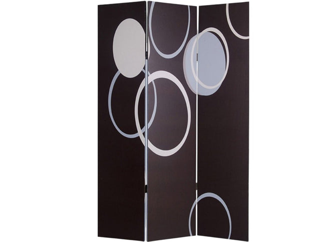 48" X 72" Muti Color Black Metal  3 Panel Screen