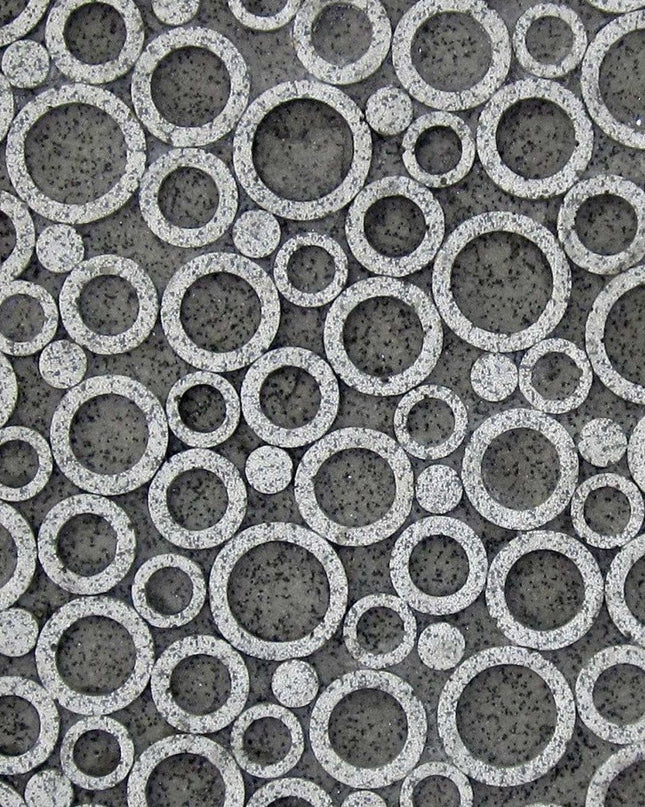 17" X 17" X 2" Brown Sandstone Square Bubble Design - Wall Decor