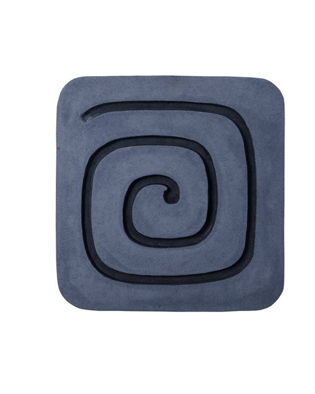 19" X 19" Gray and Black Geometric Sandstone Hanging Dimensional Sculpture