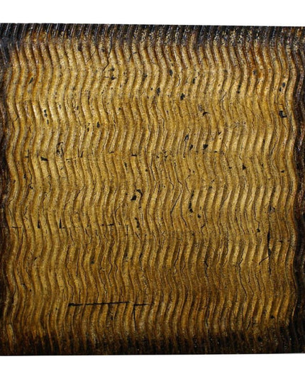 24" X 24" X 1" Raw Wood Look Silver Finish Square Wall Art Medium