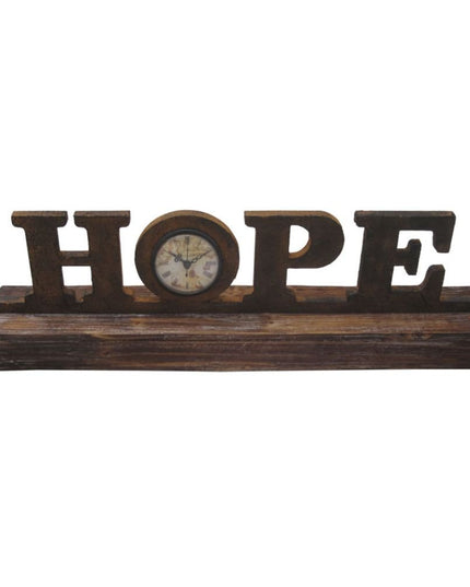 Brown Wood Decor Clock