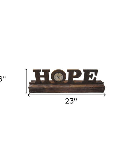 Brown Wood Decor Clock