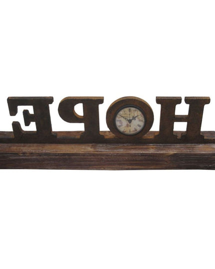 Brown Wood Decor Clock