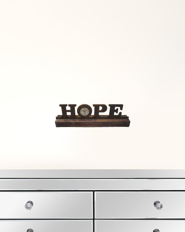 Brown Wood Decor Clock