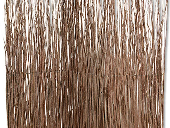 84" Brown Wood Folding Three Panel Screen Room Divider