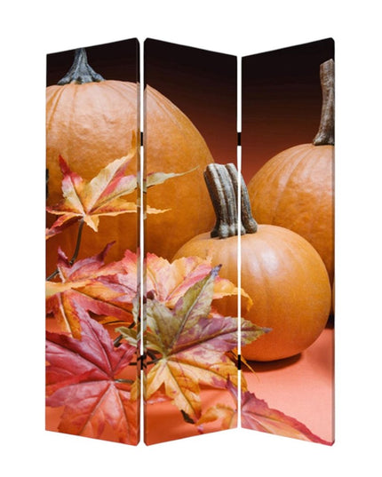 48 X 72 Multi Color Wood Canvas Harvest  Screen