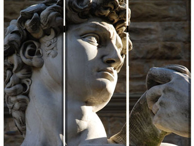 48" X 72" Multi Color Wood Canvas Rome  Screen