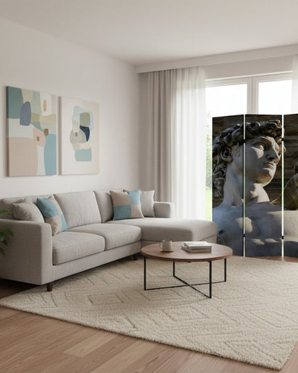 48" X 72" Multi Color Wood Canvas Rome  Screen