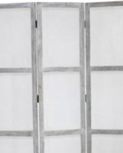 53" X 67" Gray Wood Breezer Mesh  Screen