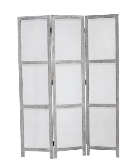 53" X 67" Gray Wood Breezer Mesh  Screen