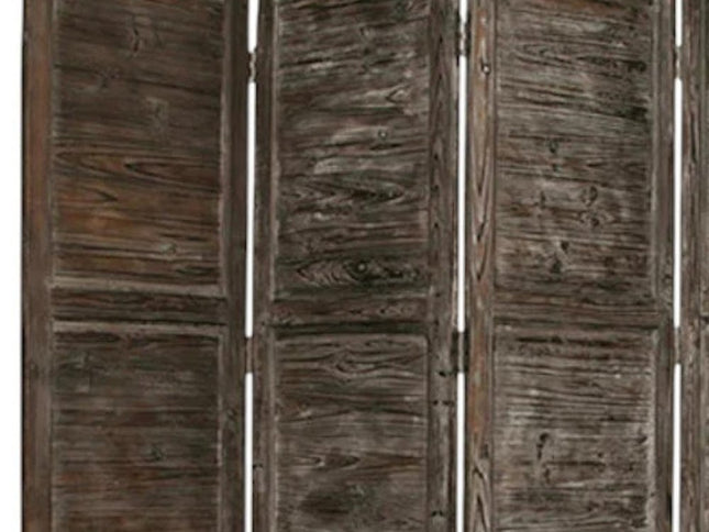 76" X 84" Black Wood Screen