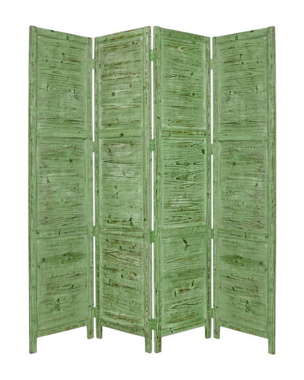 76" X 84" Black Wood Screen