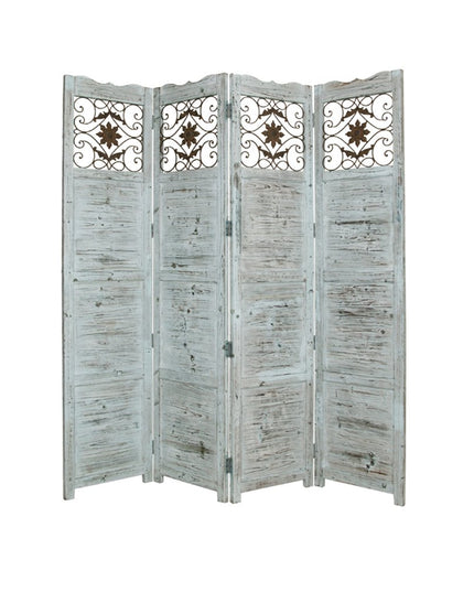 76" X 84" Blue Wood Screen