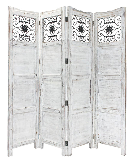 76" X 84" Blue Wood Screen