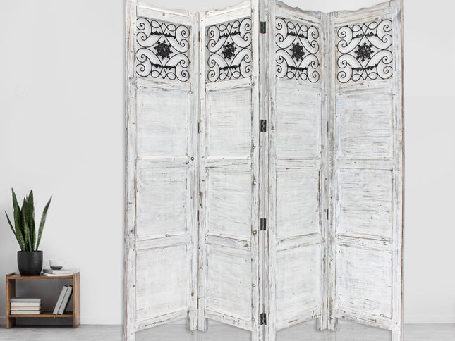 76" X 84" Blue Wood Screen