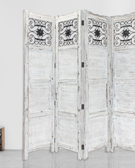 76" X 84" Blue Wood Screen