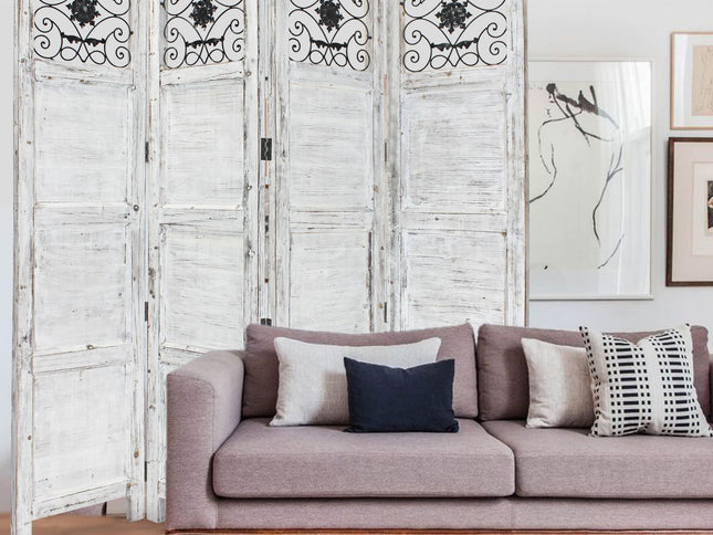 76" X 84" Blue Wood Screen