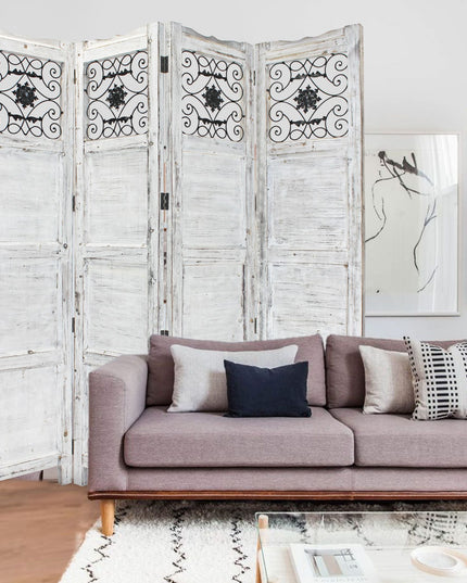 76" X 84" Blue Wood Screen