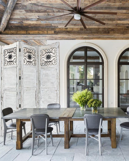 76" X 84" Blue Wood Screen