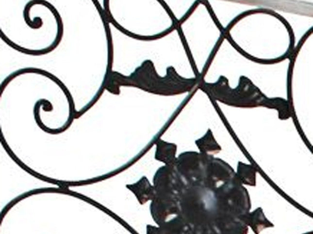 84" Blue Wood Folding Four Panel Screen Room Divider