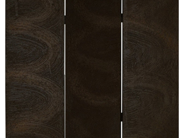 48" X 72" Black Wood Canvas  Screen