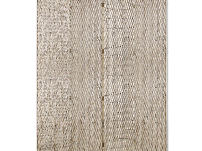 84" X 84" Silver Wood  Screen