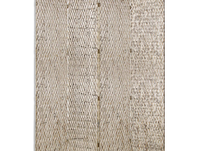 84" X 84" Silver Wood  Screen