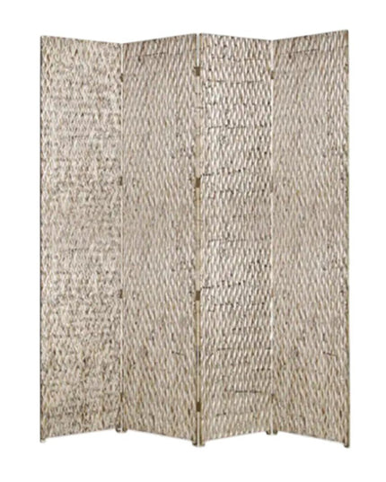 84" X 84" Silver Wood  Screen