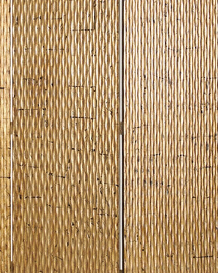 63" X 72" Silver Wood 3 Panel  Screen