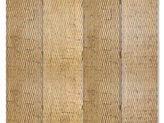 84" Silver Wood Folding Four Panel Screen Room Divider