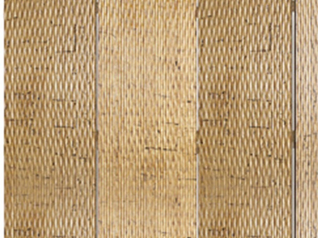 84" Silver Wood Folding Four Panel Screen Room Divider