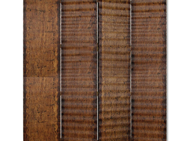 84" X 84" Brown Wood  Screen