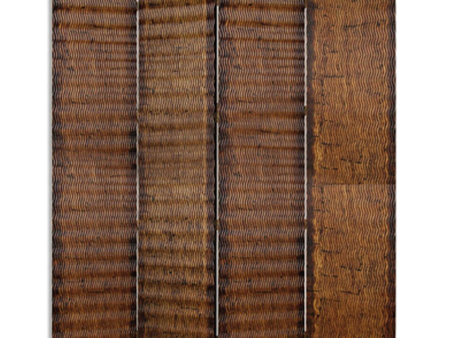 84" X 84" Brown Wood  Screen