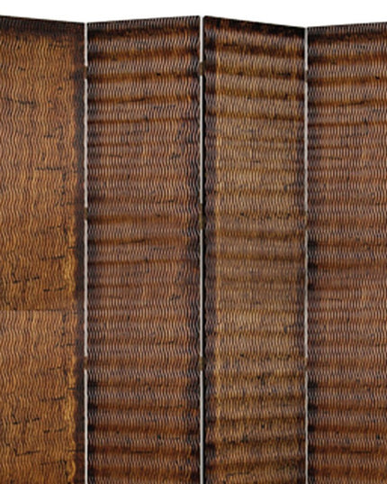 84" X 84" Brown Wood  Screen