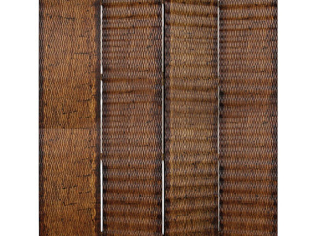 84" X 84" Brown Wood  Screen