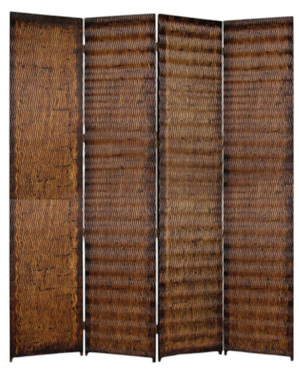 84" X 84" Brown Wood  Screen