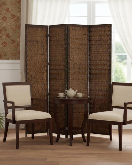 84" X 84" Brown Wood  Screen