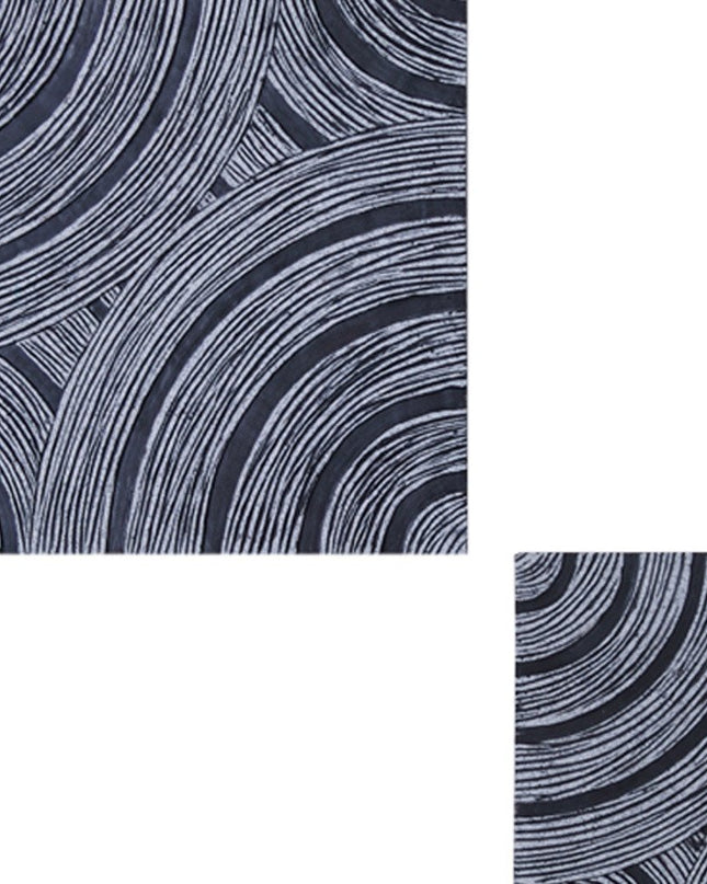 13" X 13" X 2" Gray Lined, Square - Wall Decor