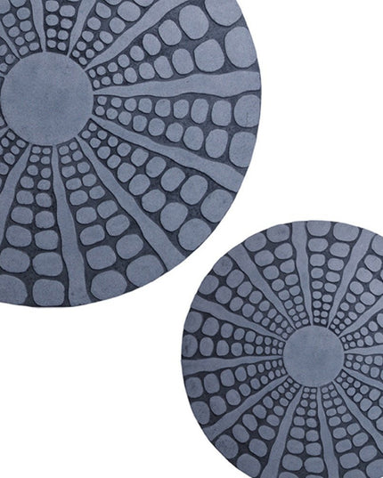 19" X 19" X 2" Sandstone, Fine Polished, Round With Stardust Pebble Finish - Wall Decor